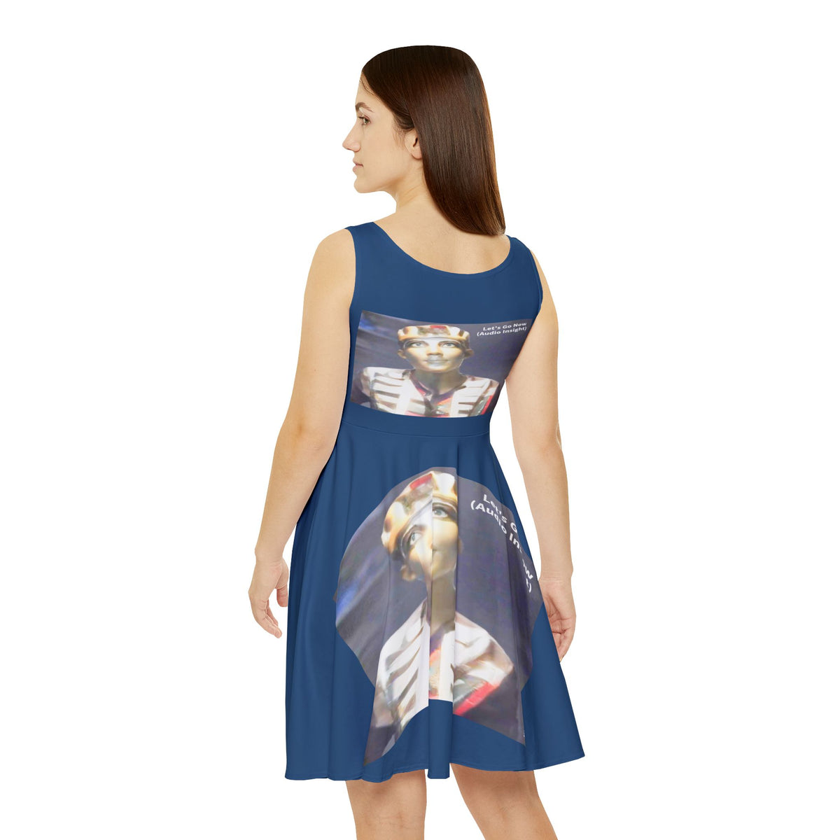 'Let's Go Now' (Audio Insight) Sc Fi Alien/Ancient Design Skater Dress