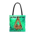 'Dark Minds For Dark Times' (Audio Insight) Futuristic Logo Graphic Tote Bag