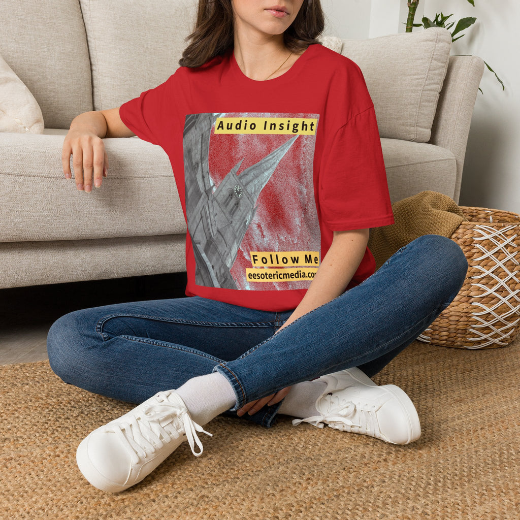 „Follow Me“ (Audio Insight) Wetterfestes, raketenförmiges Turm-Design, Softstyle-T-Shirt