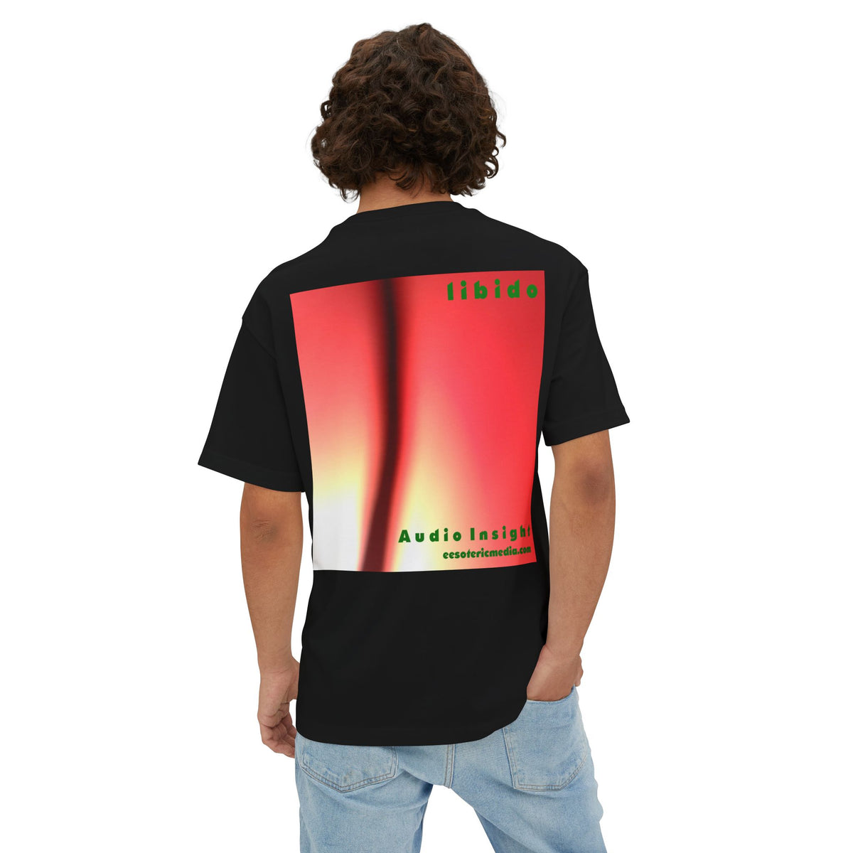 'Libido' (Audio Insight) Surreal Swirling Graphic Oversize Boxy T-Shirt