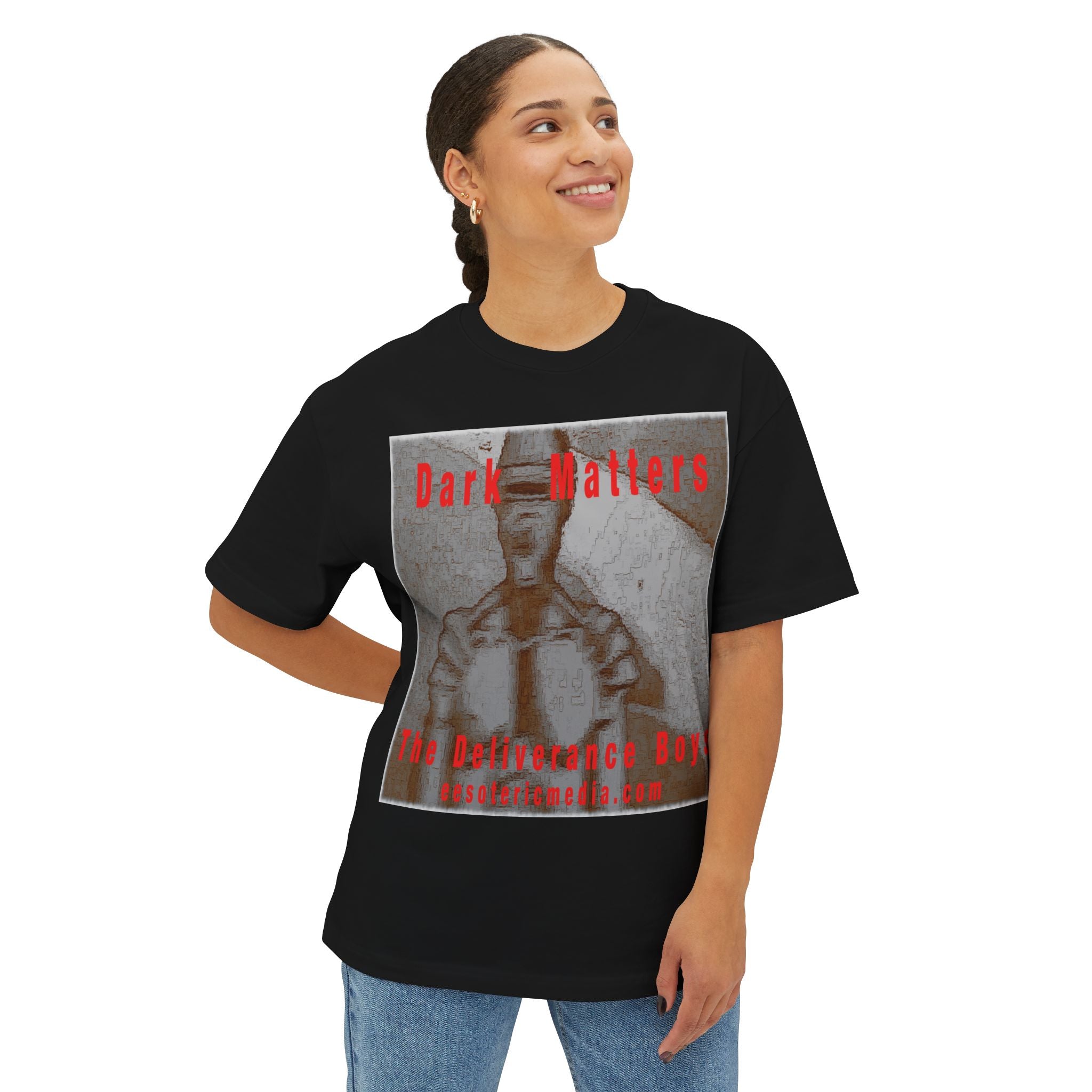 'Dark Matters' (The Deliverance Boys) Oversize Graphic Boxy T-Shirt