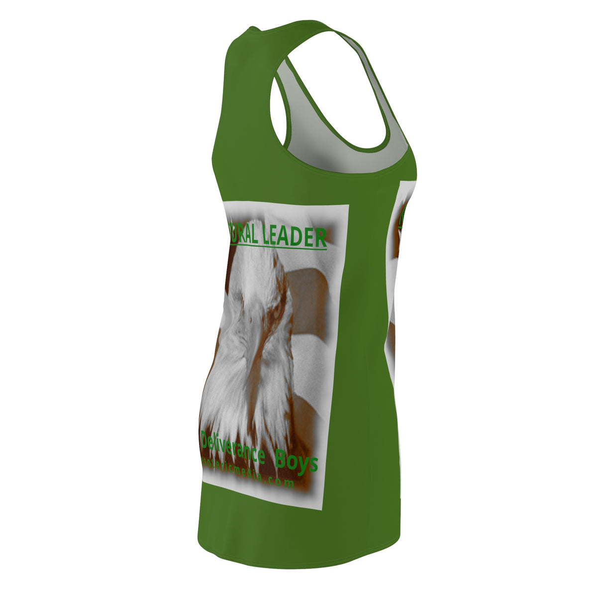 „Natural Leader" (The Deliverance Boys) Weißkopfseeadler-Grafik-Racerback-Kleid