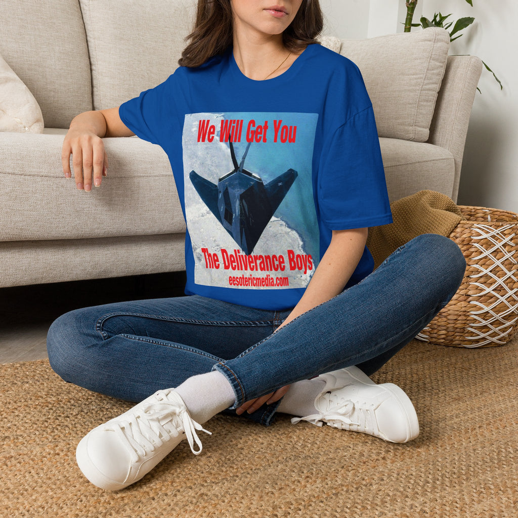 'We Will Get You' (The Deliverance Boys) Stealth Fighter Jet Softstyle Graphic T-Shirt