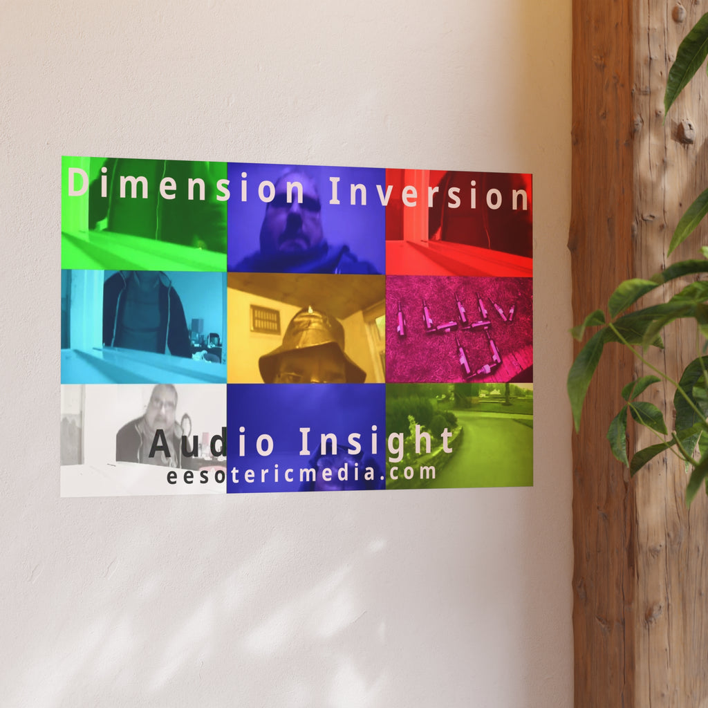 'Dimension Inversion' (Audio Insight) Colorful Collage Art Print 36"x24" (90cm x 60cm)