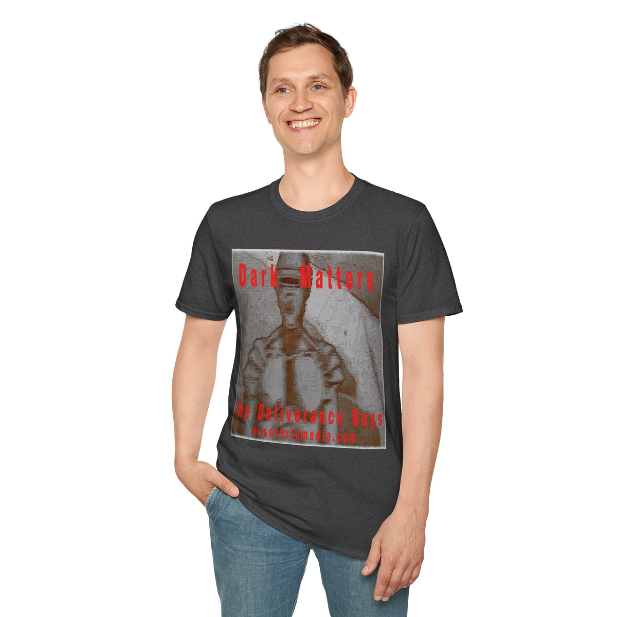 'Dark Matters' (The Deliverance Boys) Sci-Fi Retro Robot Softstyle Graphic T-Shirt