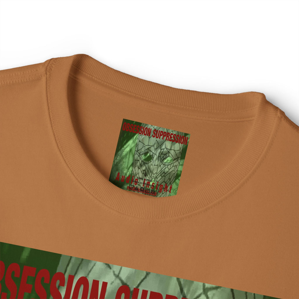 T-shirt oversize à coupe carrée avec motif tête de mort rétro science-fiction « Obsession Suppression » (Audio Insight)