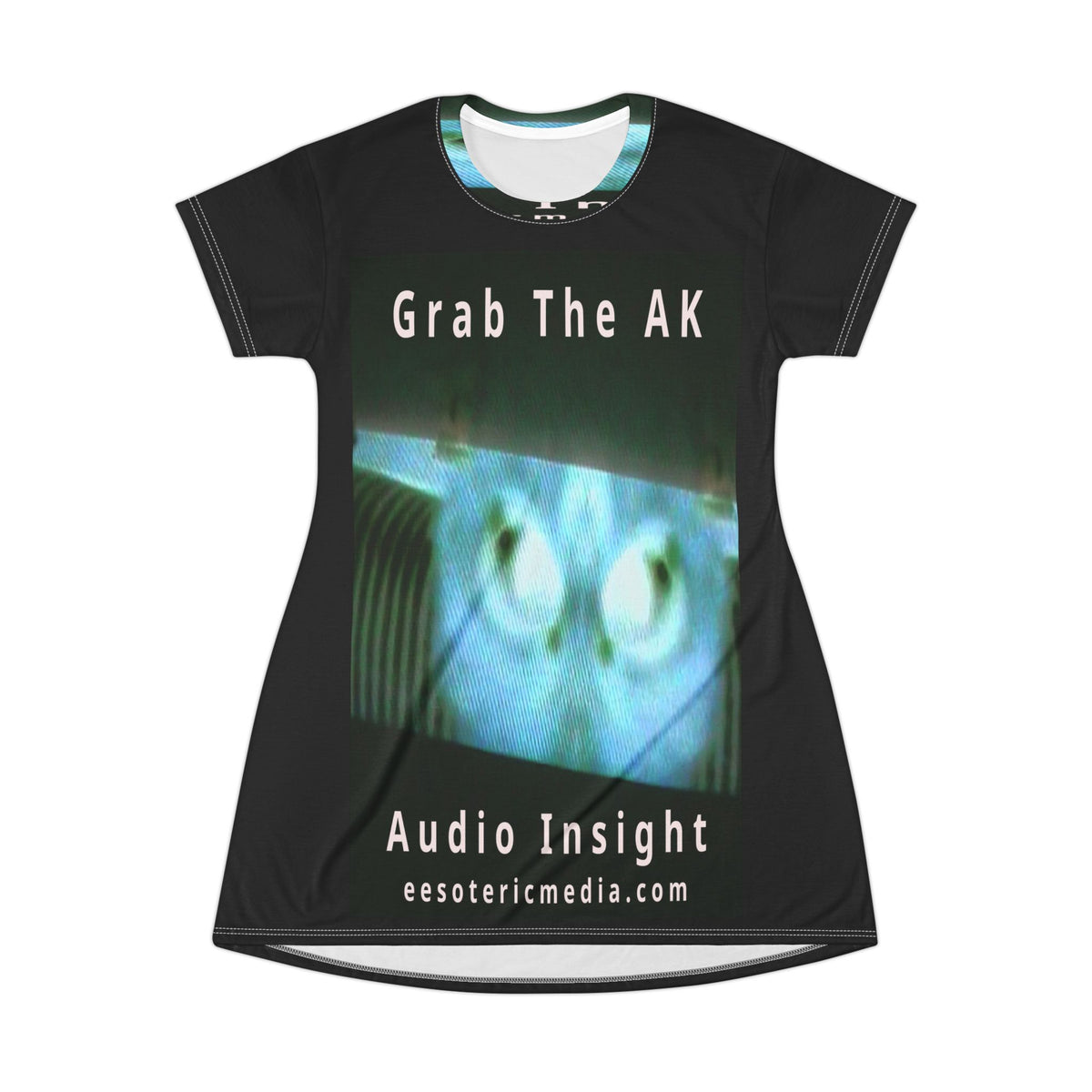 'Grab The AK' (Audio Insight) 复古机器人图案女士 T 恤