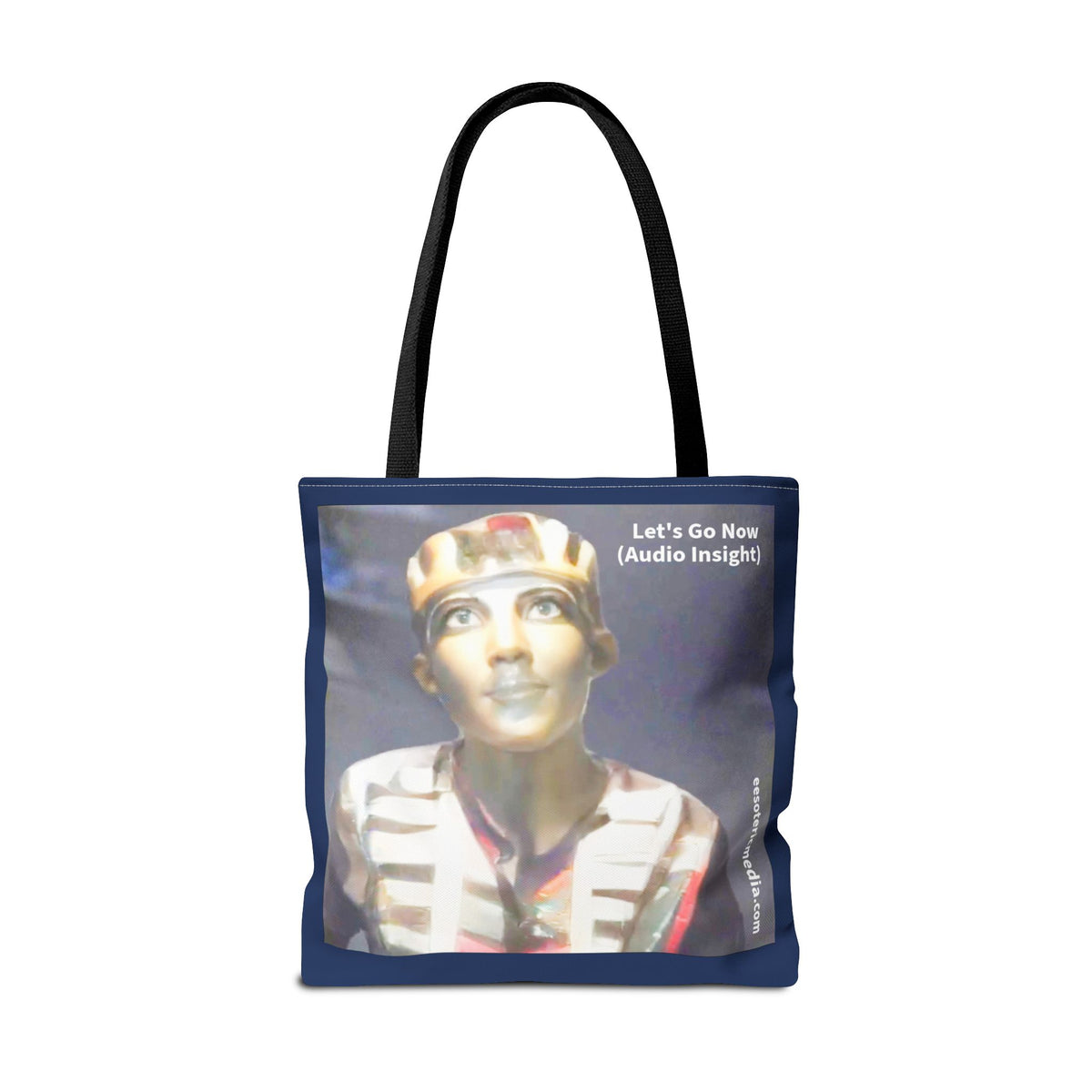 'Let's Go Now' (Audio Insight) Sc Fi Alien/Ancient Design Tote 18"x18" (45cm x 45cm)