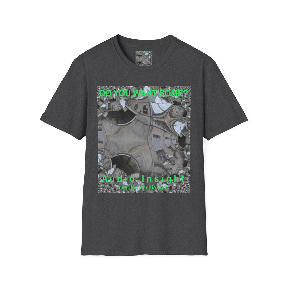 'Do You Want Some?' (Audio Insight) Surreal Kaleidoscope Art Graphic Softstyle T-Shirt