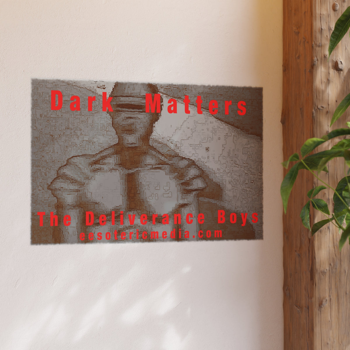 《Dark Matters》 (The Deliverance Boys) 复古恐怖机器人艺术画，90 × 60 厘米