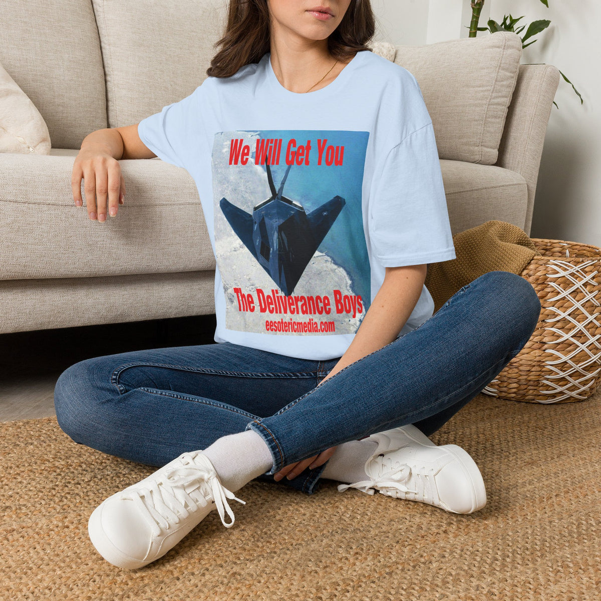 'We Will Get You' (The Deliverance Boys) Stealth Fighter Jet Softstyle Graphic T-Shirt