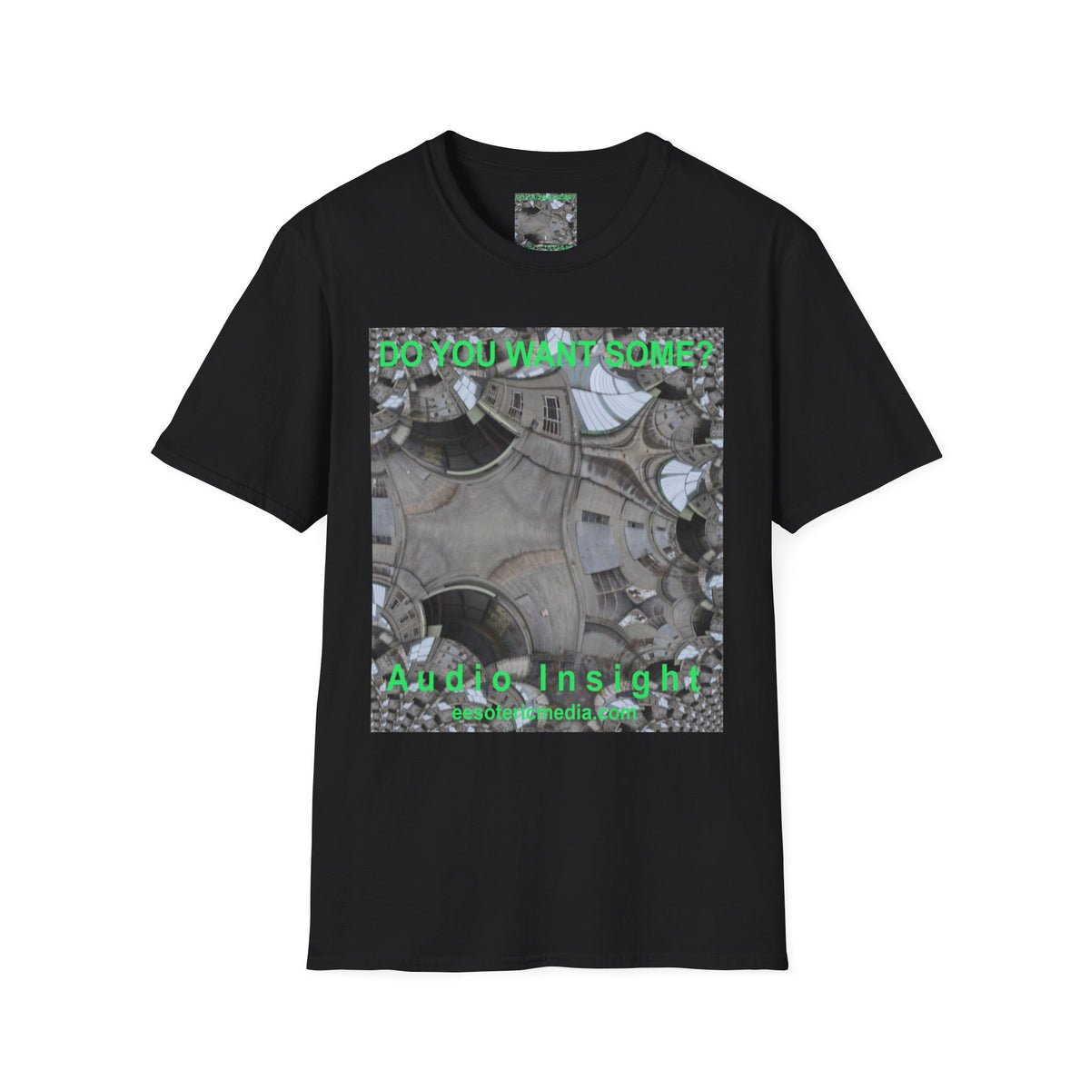 'Do You Want Some?' (Audio Insight) Surreal Kaleidoscope Art Graphic Softstyle T-Shirt