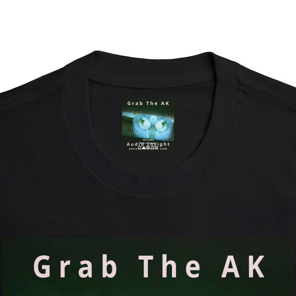 'Grab The AK' (Audio Insight) Sinister Surreal Digital Being Graphic Classic Fit T-Shirt