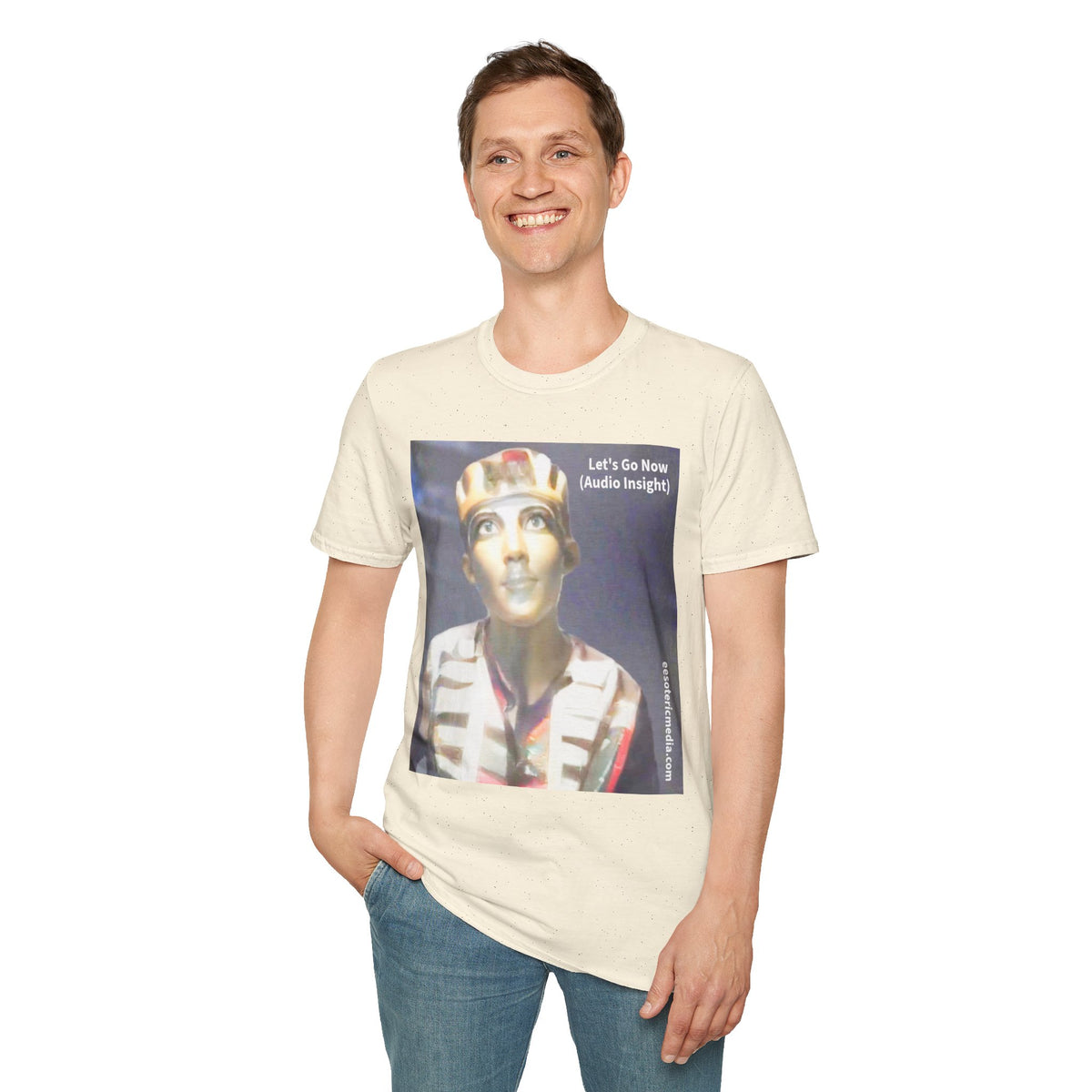 'Let's Go Now' (Audio Insight) Sc Fi Alien/Ancient Design Softstyle T-Shirt