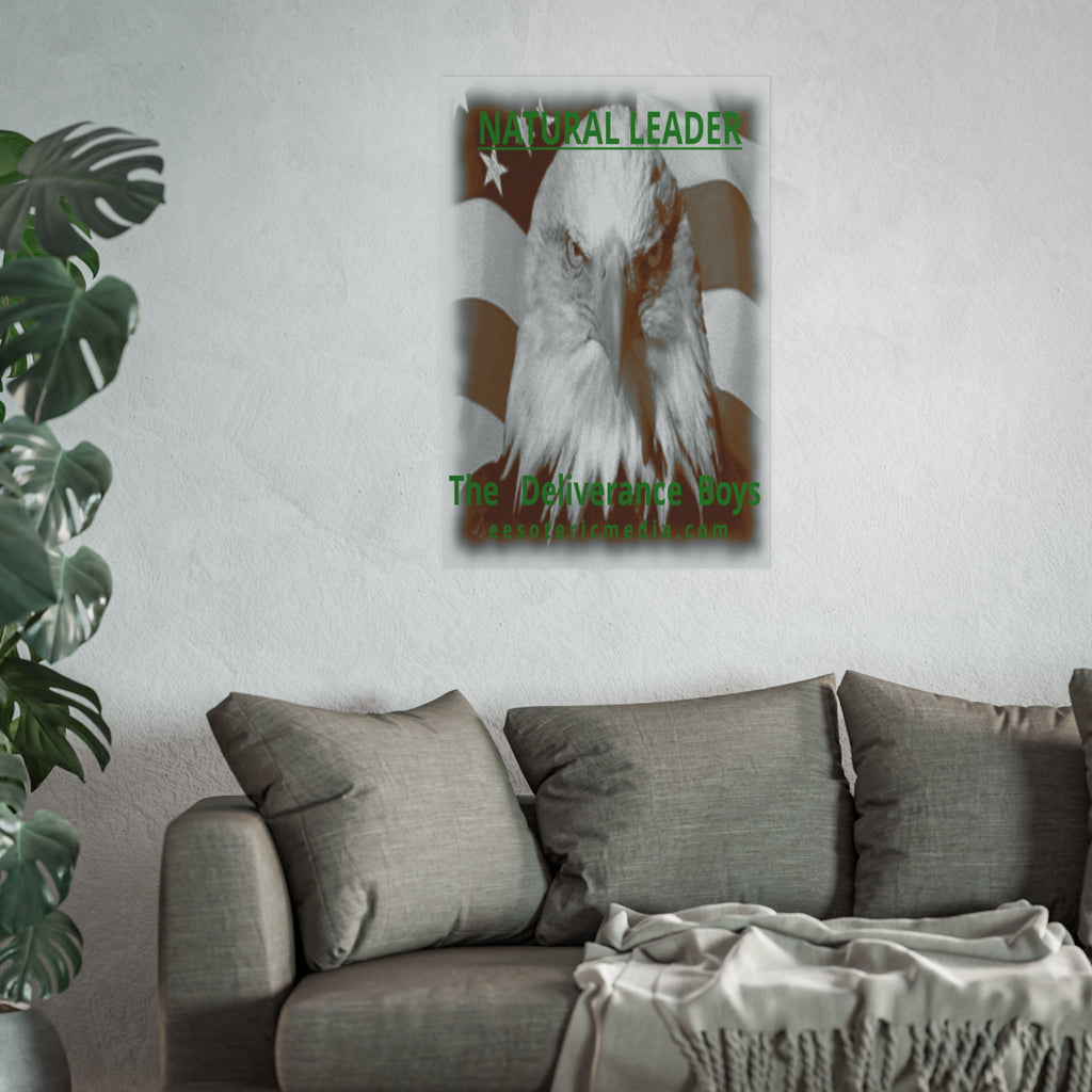 'Natural Leader' (The Deliverance Boys) सफेद सिर वाले गरुड़ का कला प्रिंट 24"x36" (60cm x 90cm)