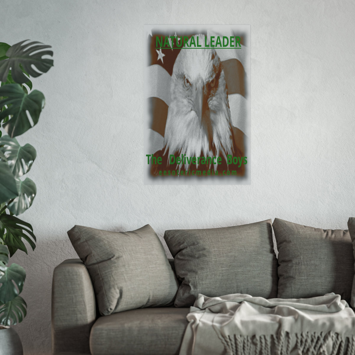 „Natural Leader“ (The Deliverance Boys) Kunstdruck mit einem Weißkopfseeadler, 60 × 90 cm