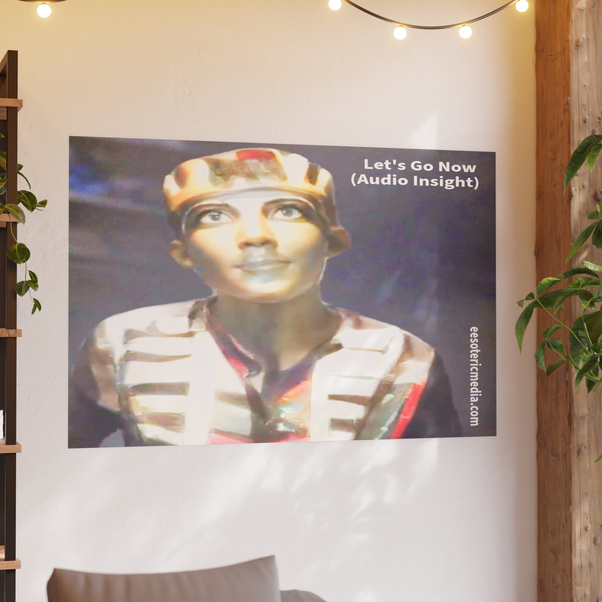 Large 'Let's Go Now' (Audio Insight) Sc Fi Alien/Ancient Design Art Print  60"x40" (150cm x 100cm)