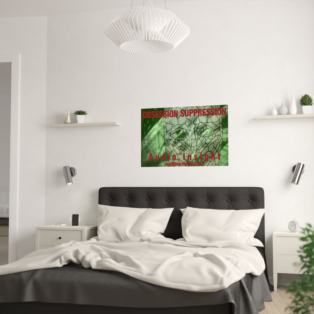 'Obsession Suppression' (Audio Insight) Horizontal Satin Art Poster 36"x24" (90cm x 60cm)