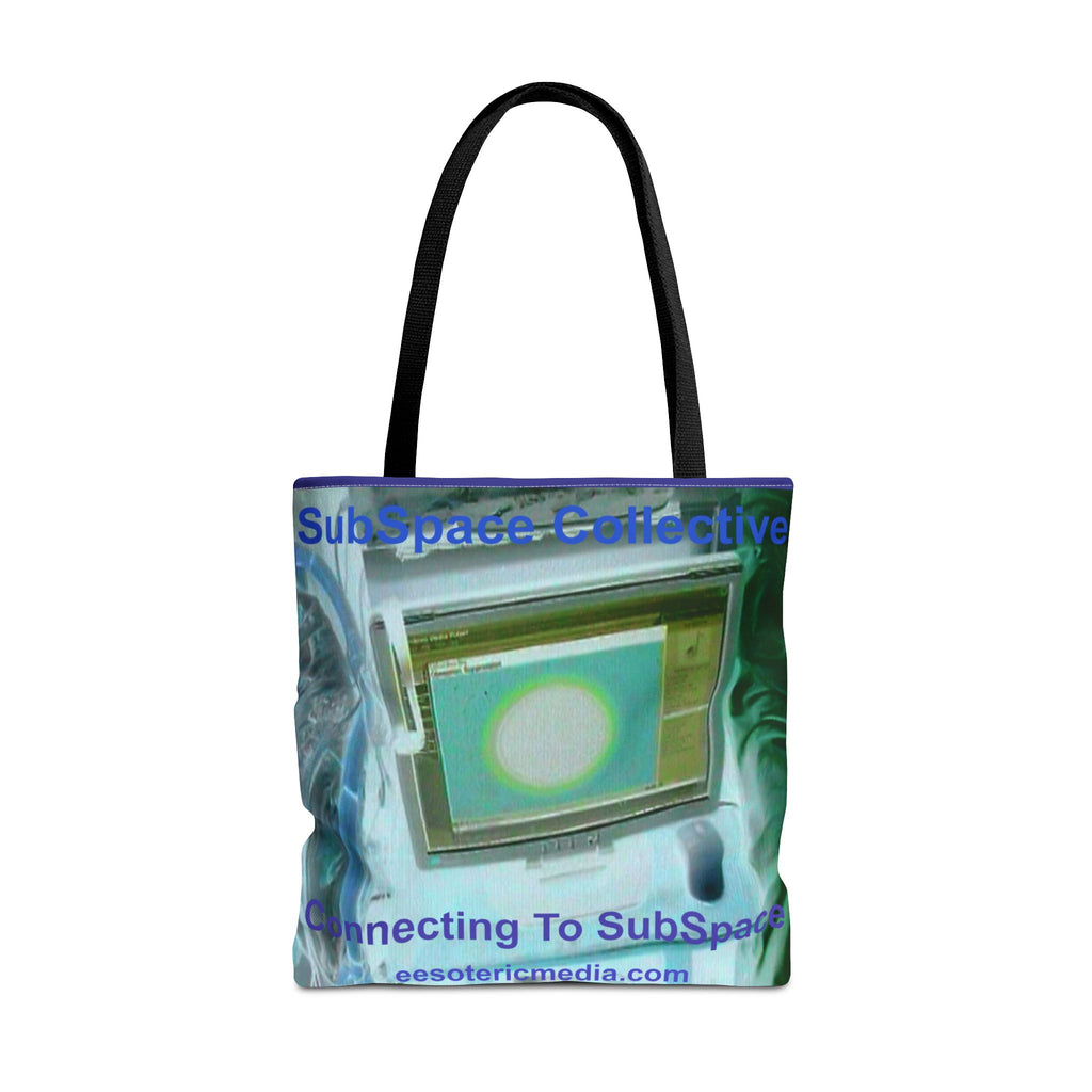 'Connecting to SubSpace' (SubSpace Collecitve) Retro Tech Art Tote Bag 18"x18" (45cm x 45cm)