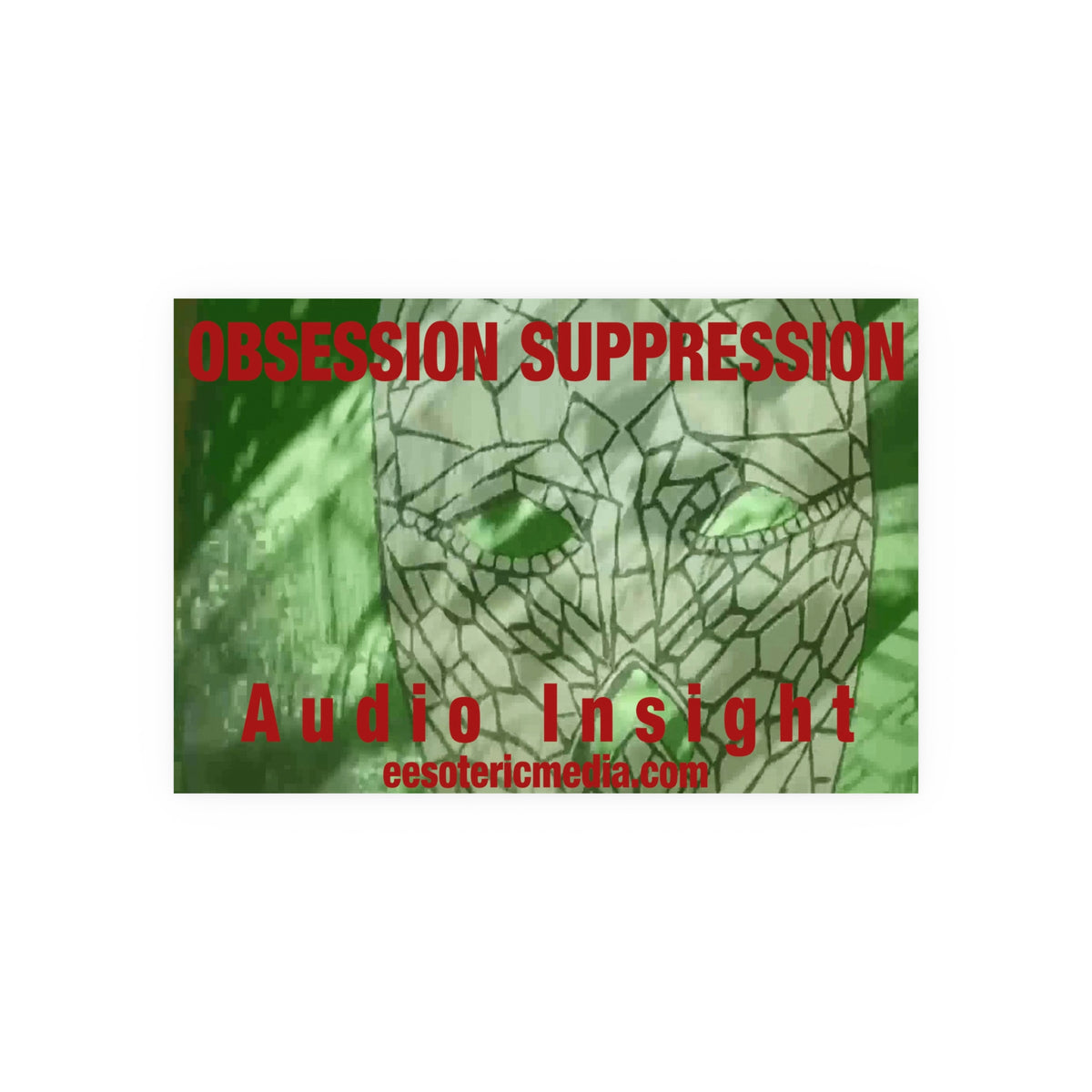 'Obsession Suppression' (Audio Insight) Surreal Space Skull Graphic Art Print 36"x24" (90cm x 60cm)