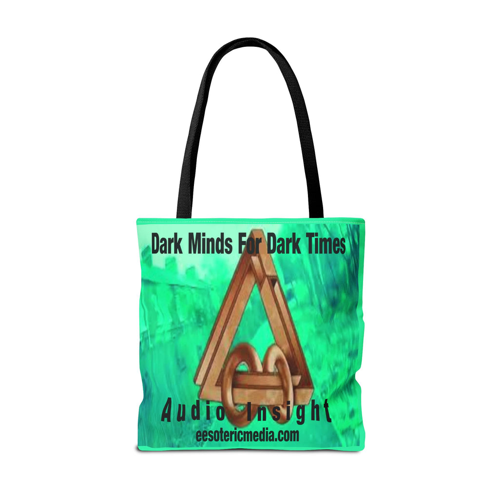 'Dark Minds For Dark Times' (Audio Insight) Futuristic Logo Graphic Tote Bag
