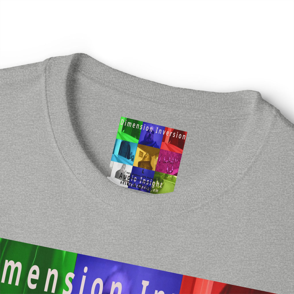 'Dimension Inversion' (Audio Insight) Colorful Surreal Collage Graphic Oversize Boxy T-Shirt