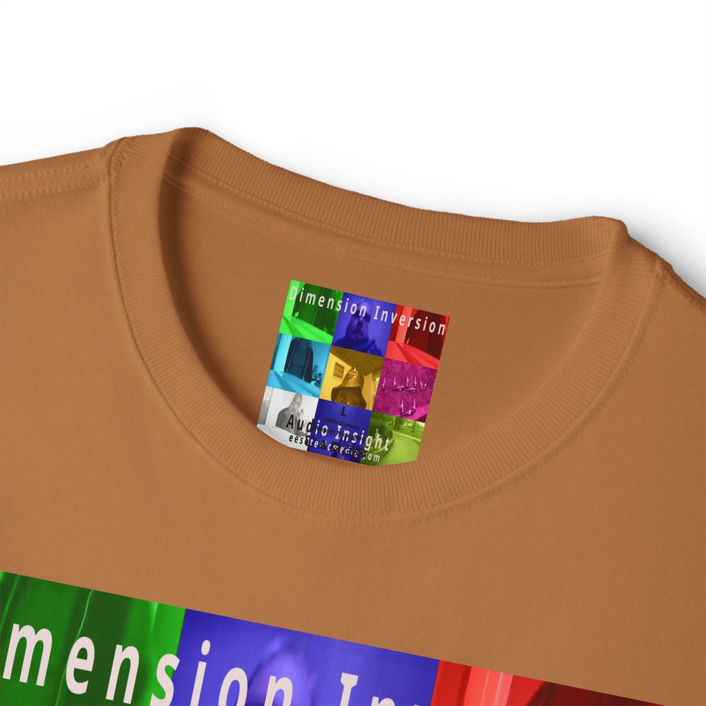 'Dimension Inversion' (Audio Insight) Colorful Surreal Collage Graphic Oversize Boxy T-Shirt