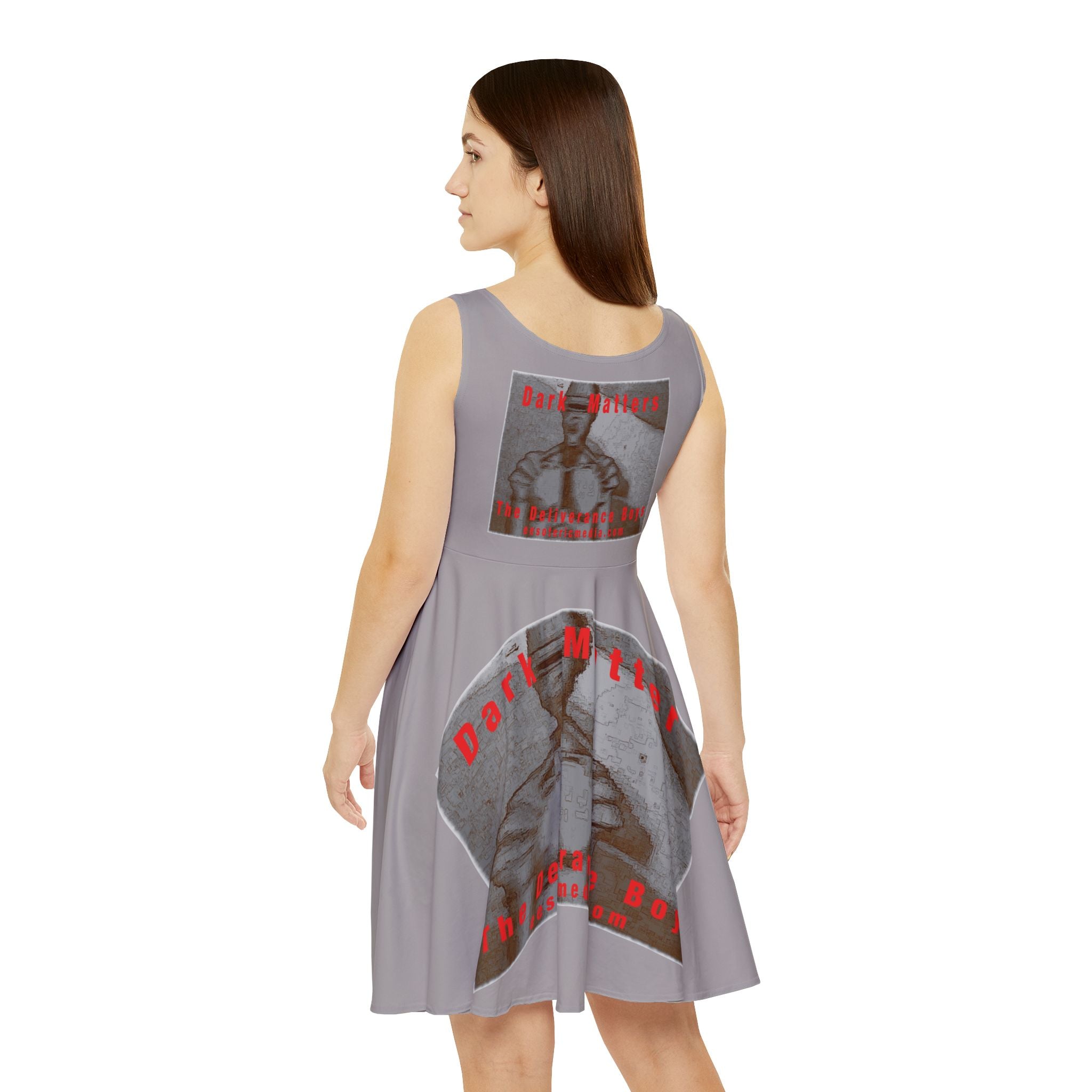 'Dark Matters' (The Deliverance Boys) Retro Robot Graphic Skater Dress