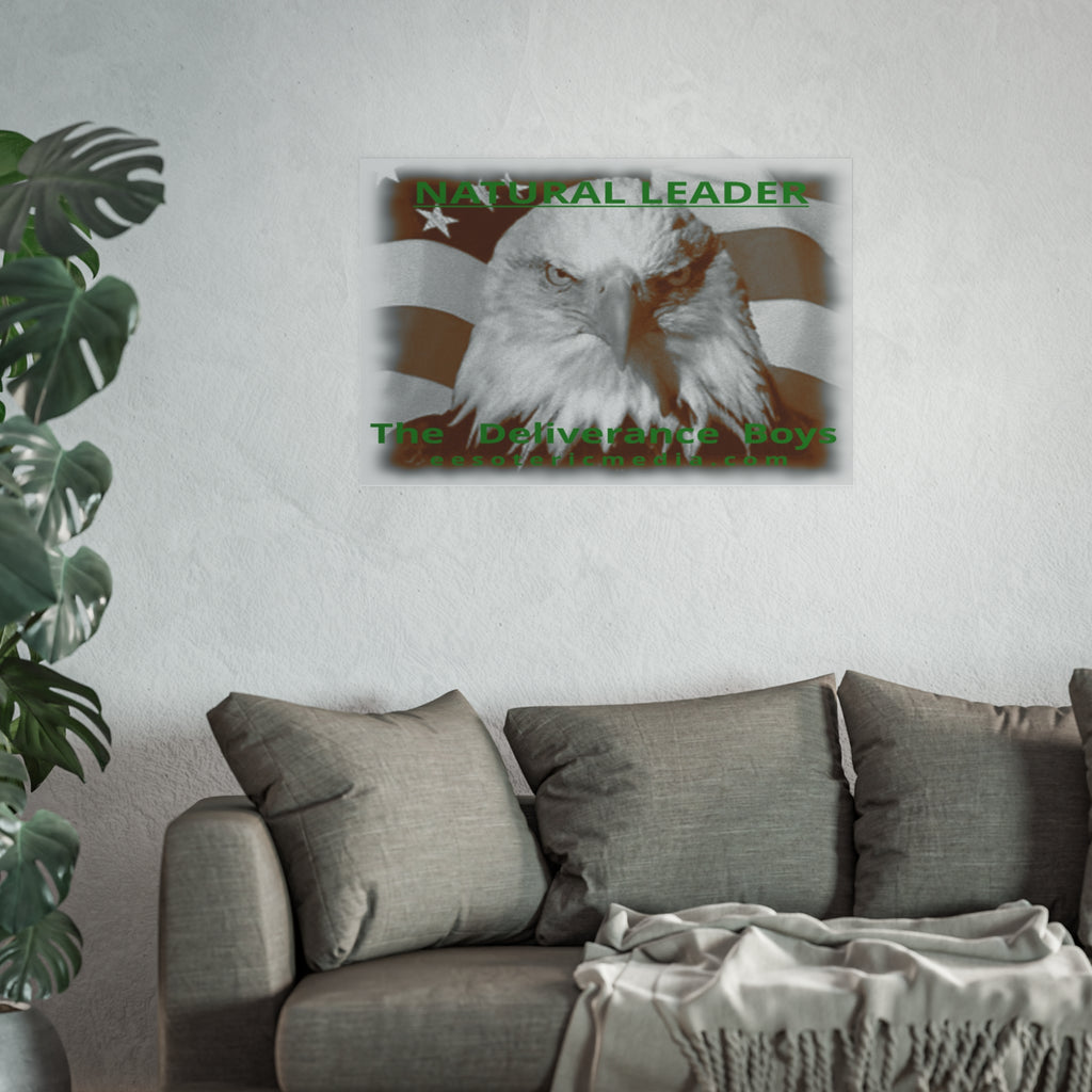 „Natural Leader“ (The Deliverance Boys) Kunstdruck mit einem Weißkopfseeadler, 90 × 60 cm