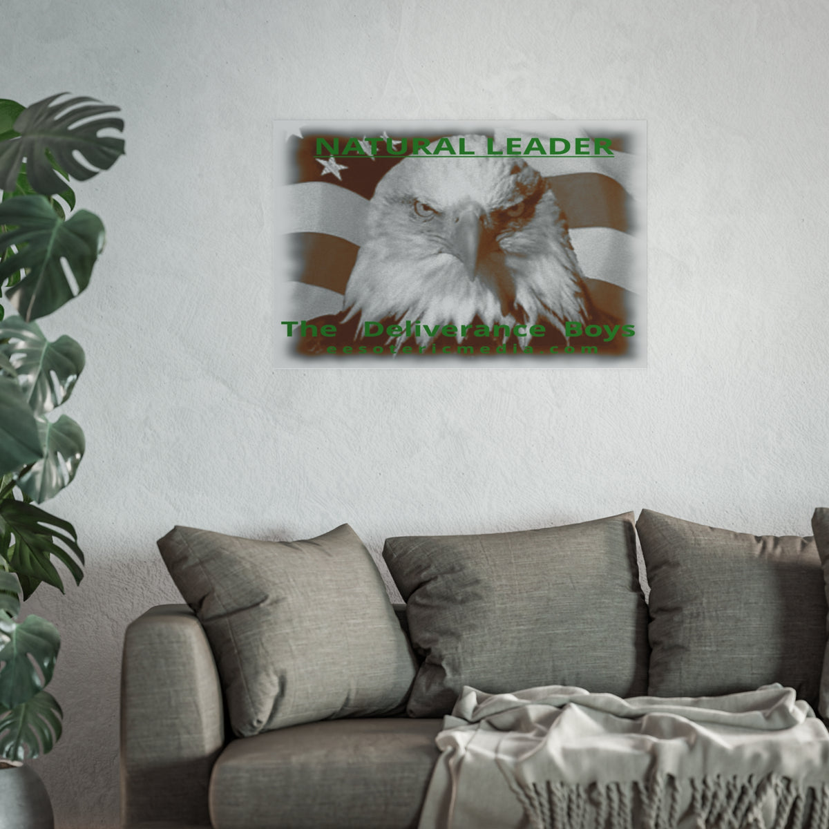 „Natural Leader“ (The Deliverance Boys) Kunstdruck mit einem Weißkopfseeadler, 90 × 60 cm