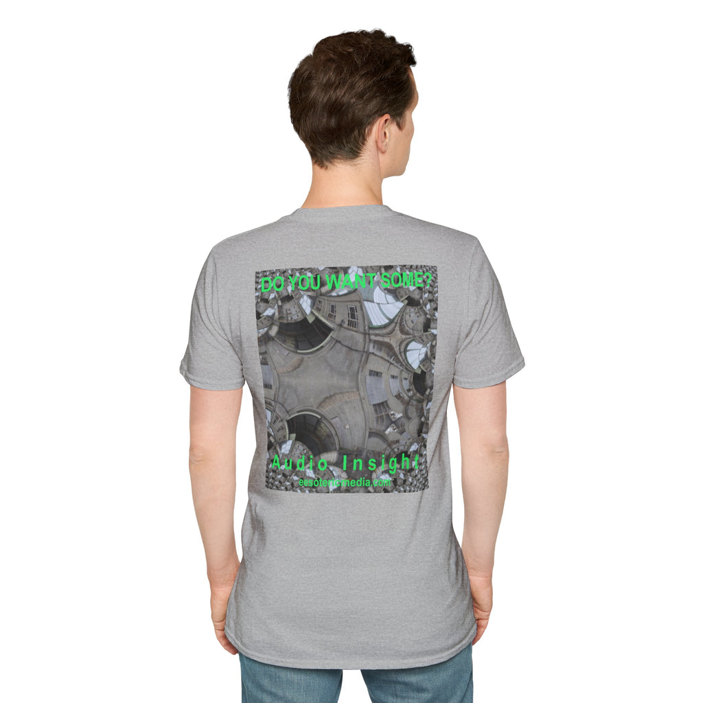 'Do You Want Some?' (Audio Insight) Surreal Kaleidoscope Art Graphic Softstyle T-Shirt