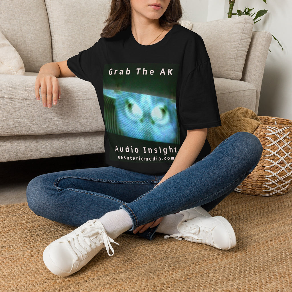 'Grab The AK' (Audio Insight) Sinister Surreal Digital Being Graphic Softstyle T-Shirt