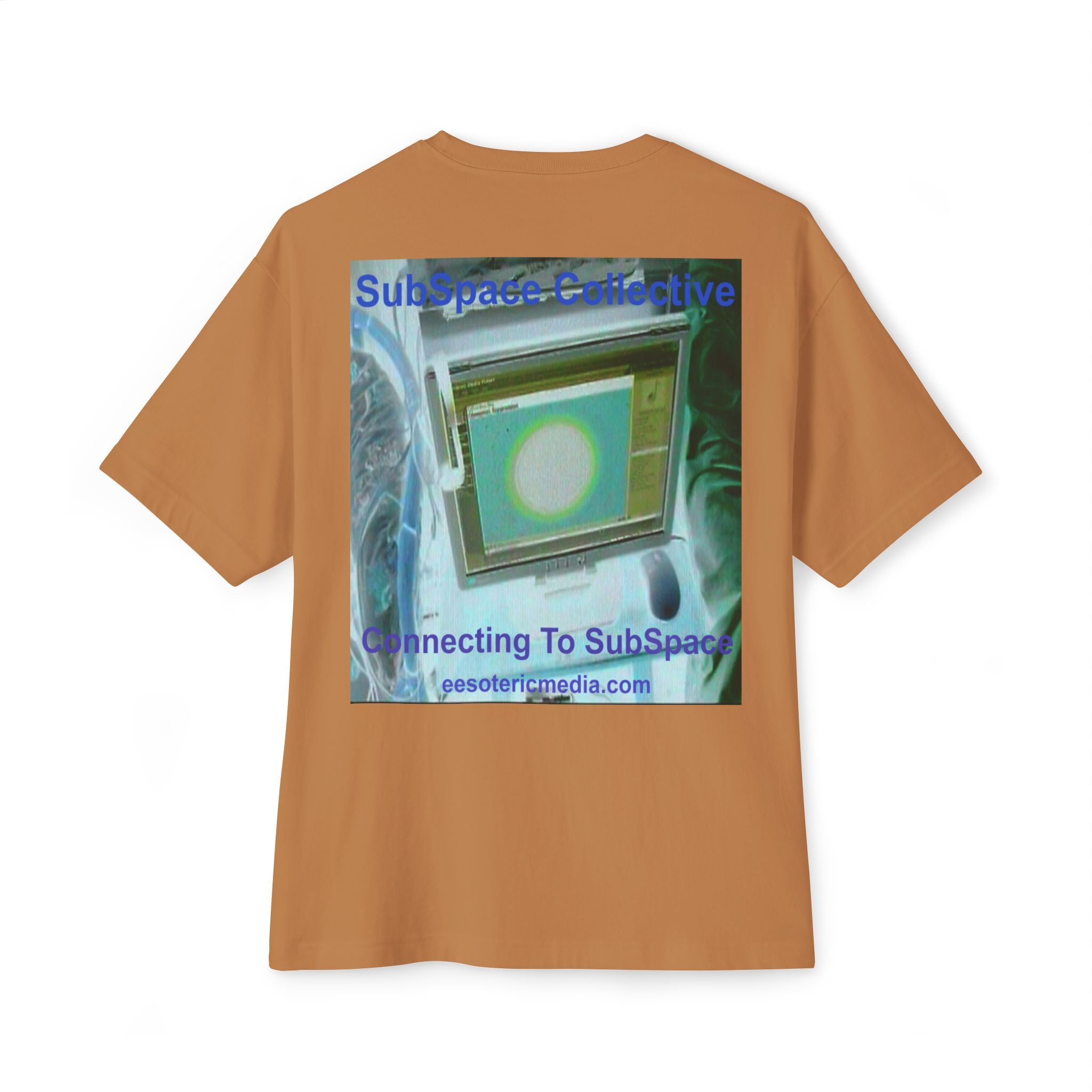 'Connecting To SubSpace' (SubSpace Collective) Oversize Retro Sci Fi Boxy Tee