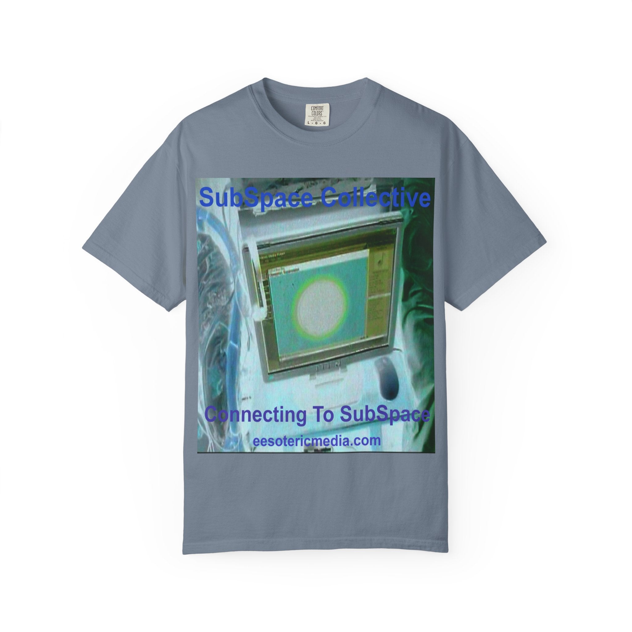 'Connecting To SubSpace' (SubSpace Collective) Retro Sc-Fi TV Graphic Unisex Garment-Dyed T-Shirt