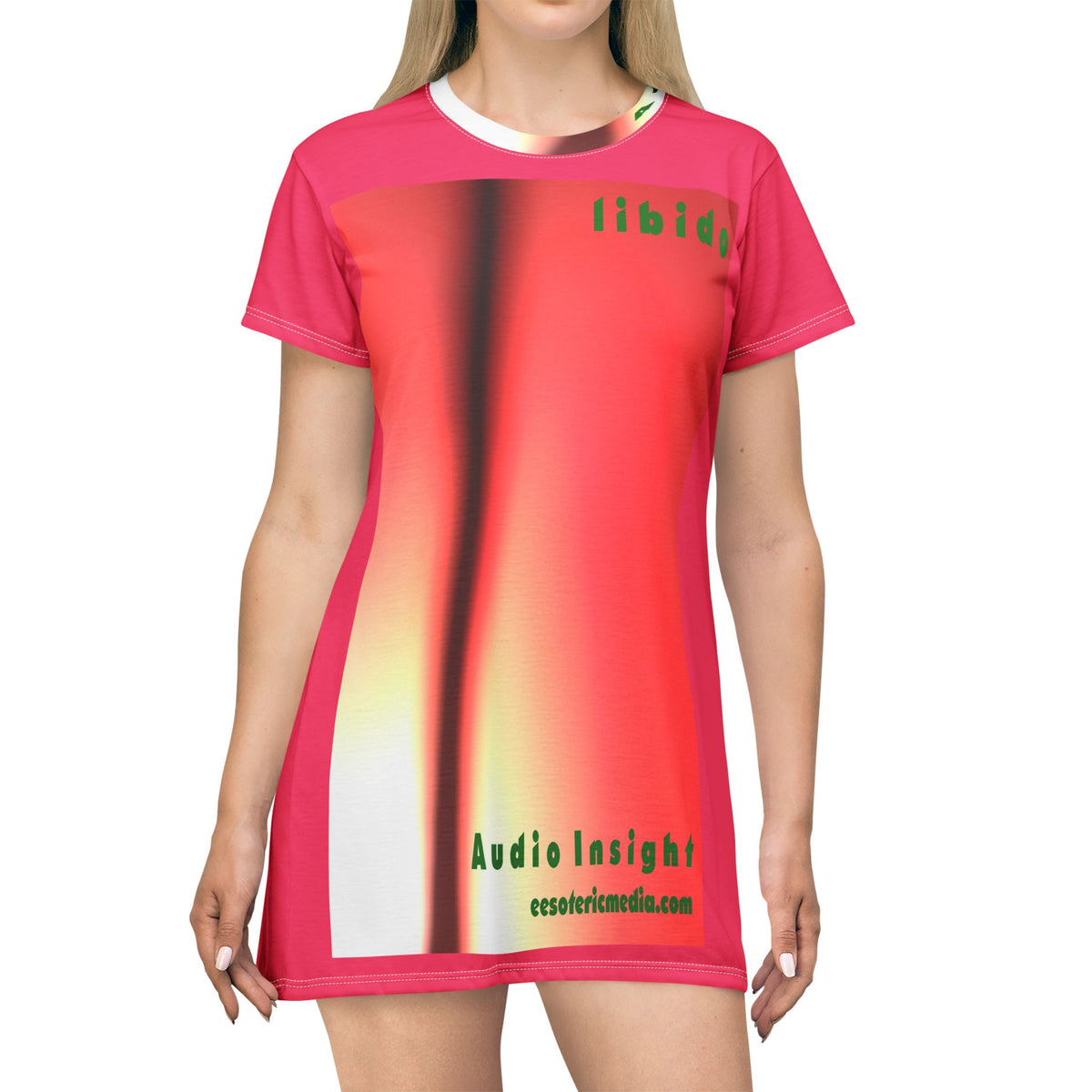 'Libido' (Audio Insight) Surreal Swirling Graphic T-Dress