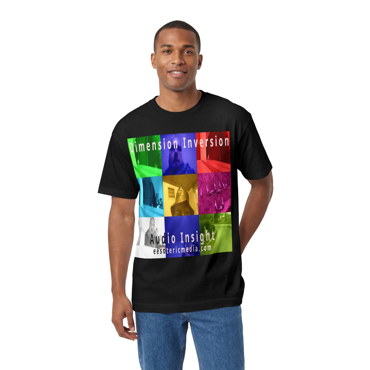 'Dimension Inversion' (Audio Insight) Colorful Surreal Collage Graphic Classic Fit T-Shirt