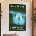 「Grab The AK」 (Audio Insight) 不気味でシュールなデジタル生命体のアートプリント（大判）、100 × 150 cm