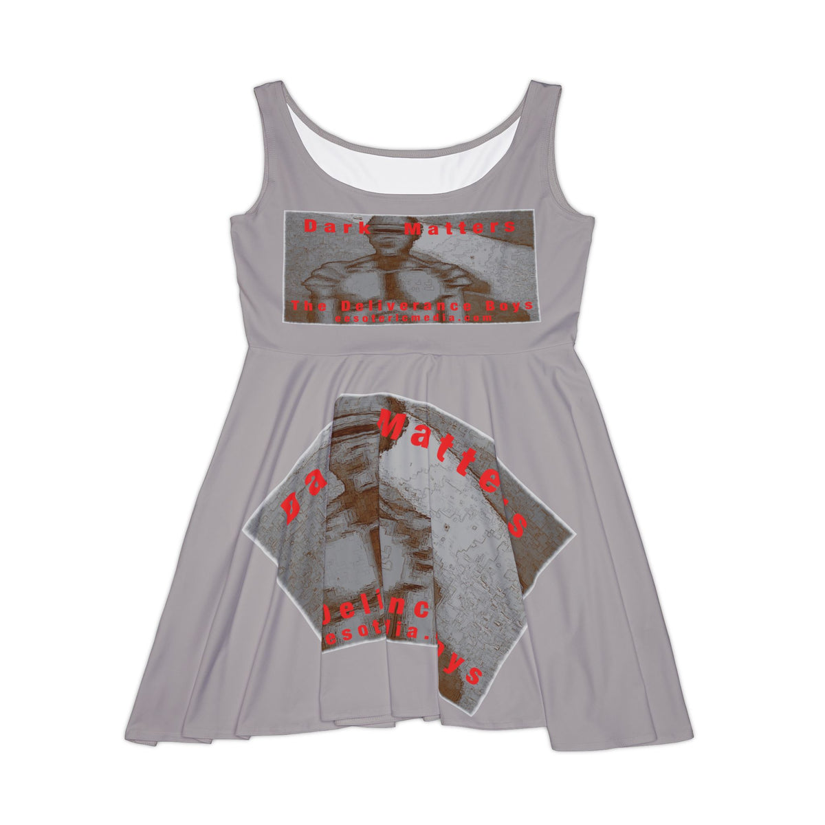 'Dark Matters' (The Deliverance Boys) Vestido Skater Gráfico de Robot Retro