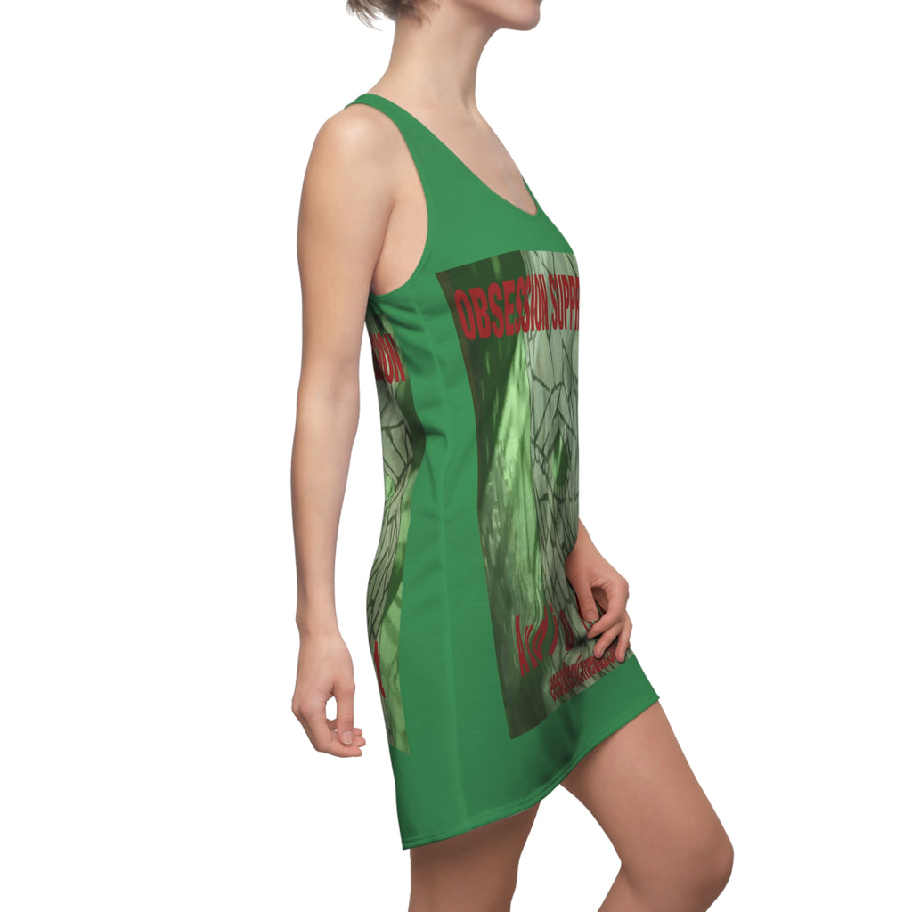 'Obsession Suppression' (Audio Insight) Graphic Racerback Dress