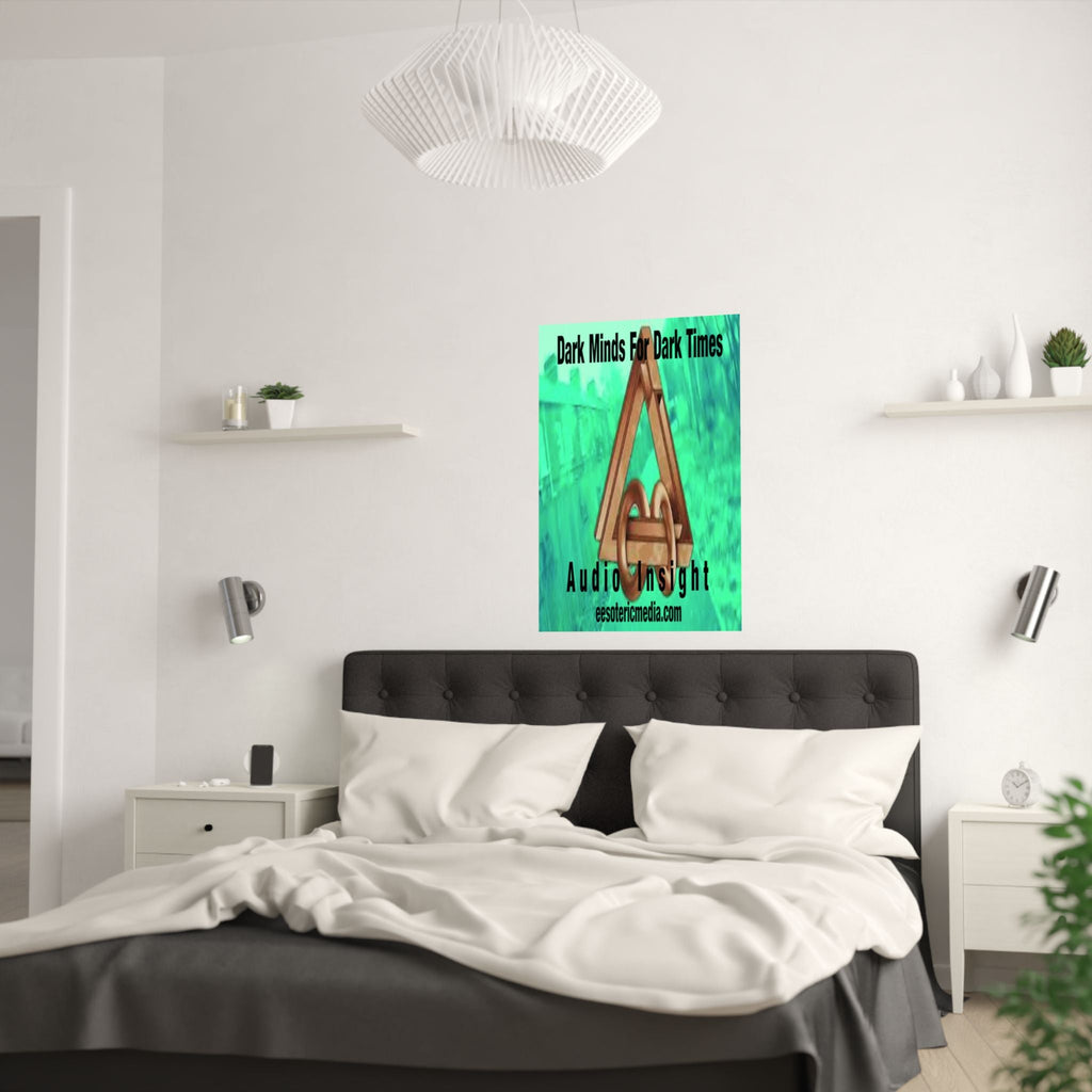 'Dark Minds For Dark Times' (Audio Insight) Surreal  Sci Fi Vertical Satin Art Poster 24"x36" (60cm x 90cm)