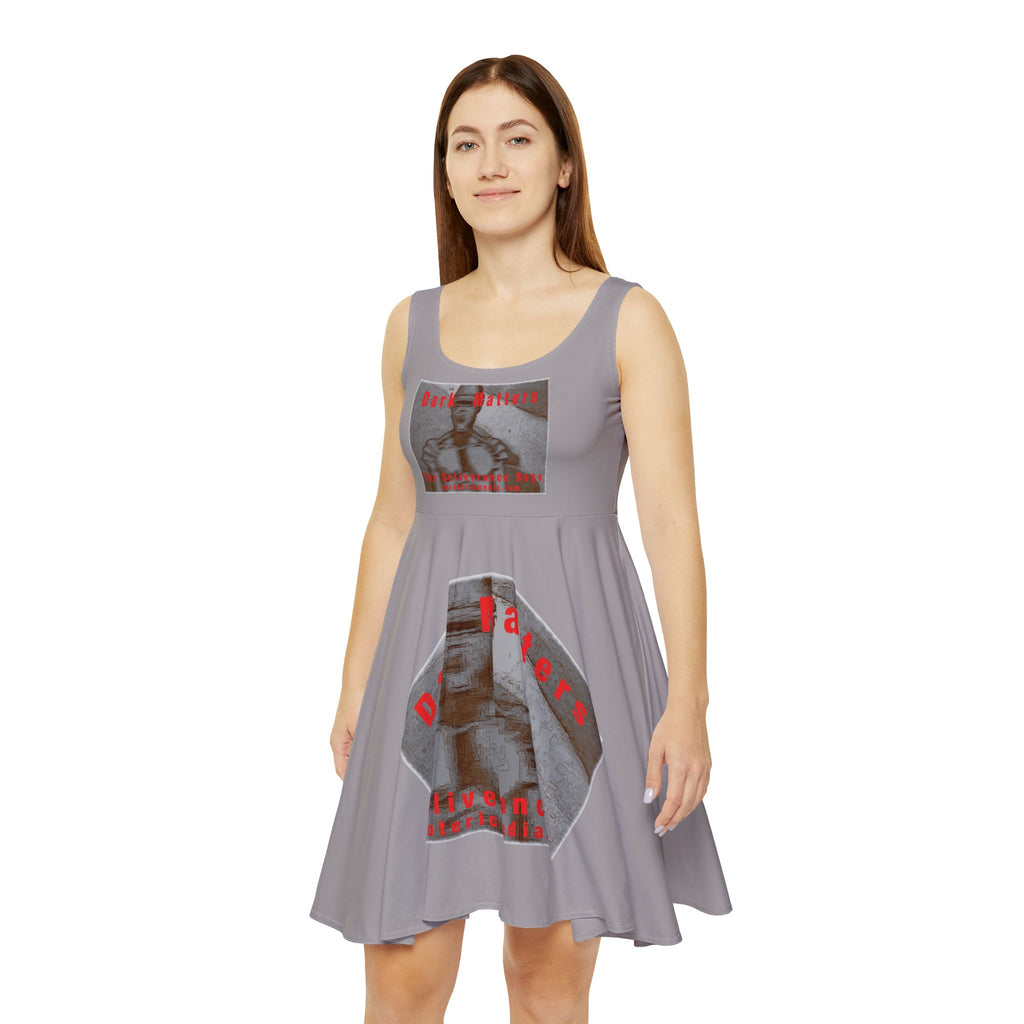 'Dark Matters' (The Deliverance Boys) Retro Robot Graphic Skater Dress