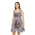 'Dark Matters' (The Deliverance Boys) Retro Robot Graphic Skater Dress