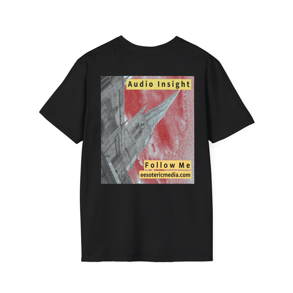 „Follow Me“ (Audio Insight) Wetterfestes, raketenförmiges Turm-Design, Softstyle-T-Shirt