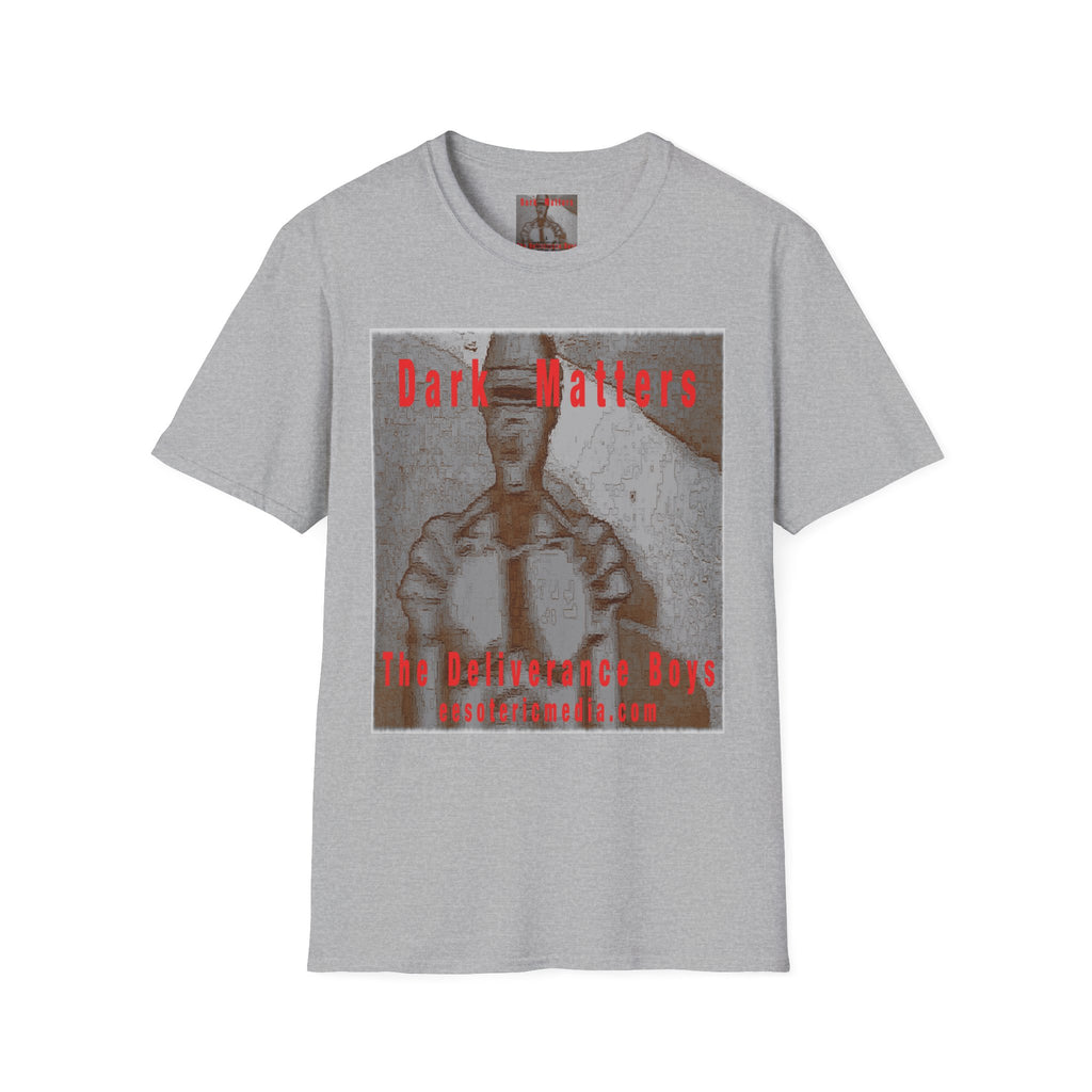 'Dark Matters' (The Deliverance Boys) Camiseta Softstyle Gráfica de Robot Retro de Ciencia Ficción
