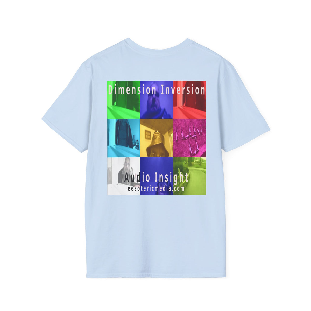 'Dimension Inversion' (Audio Insight) Colorful Surreal Collage Softstyle T-Shirt