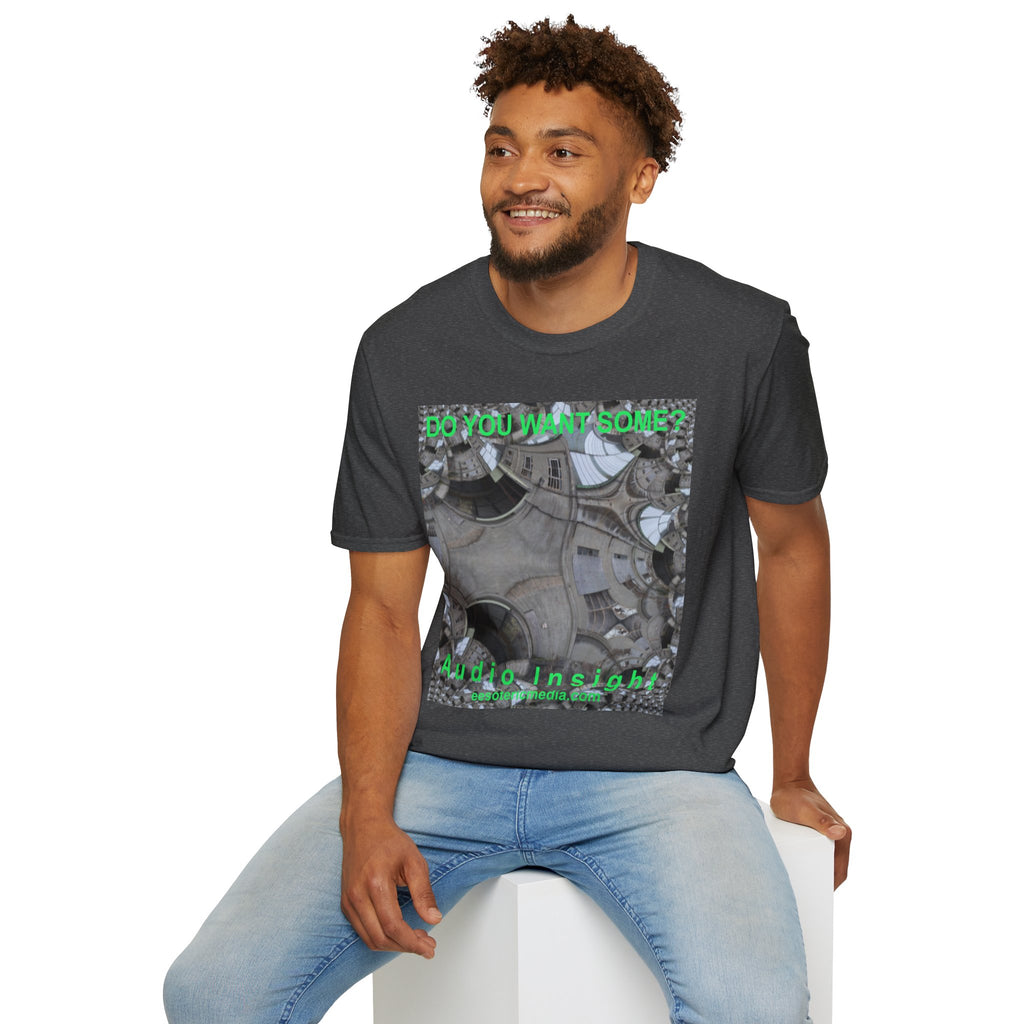 'Do You Want Some?' (Audio Insight) Surreal Kaleidoscope Art Graphic Softstyle T-Shirt
