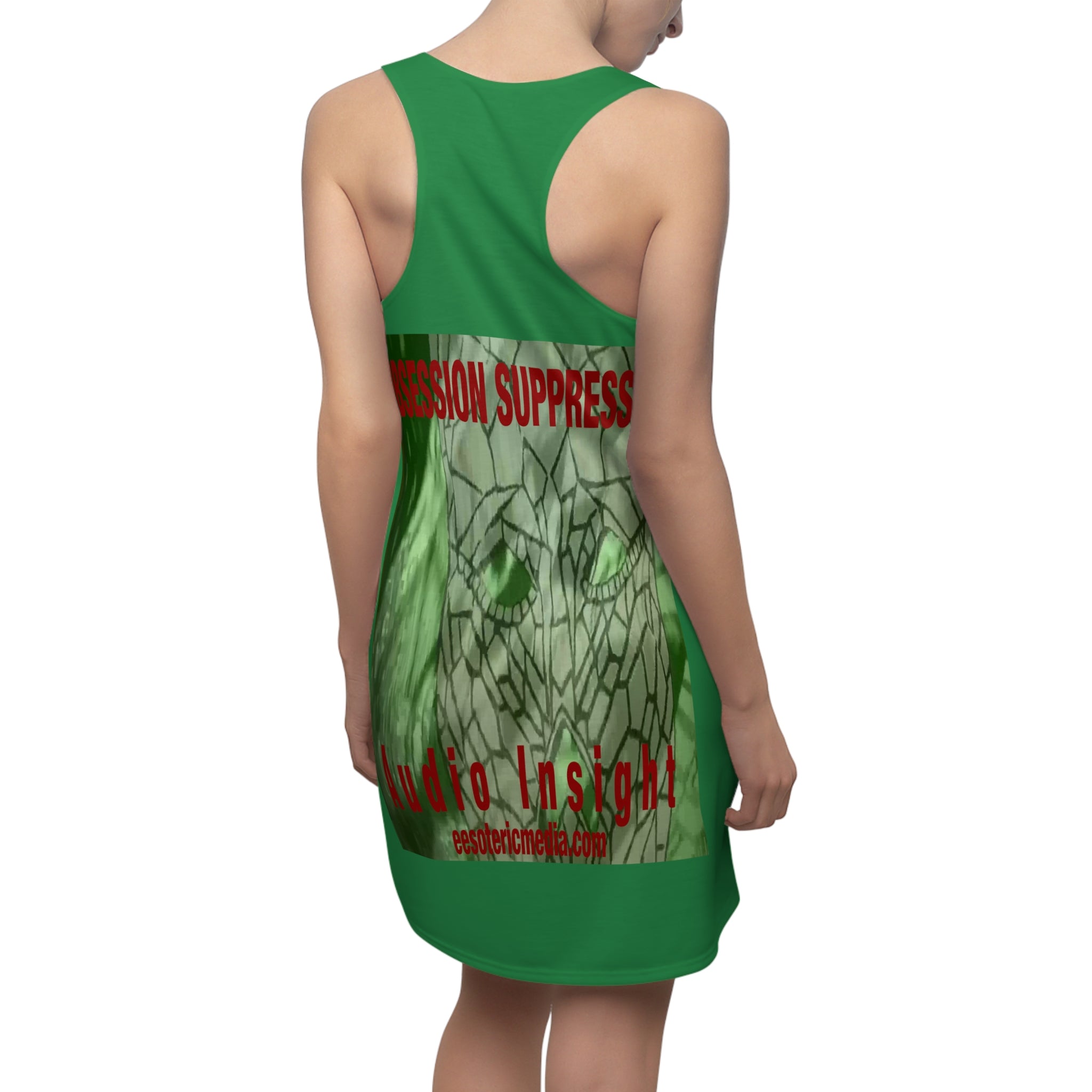'Obsession Suppression' (Audio Insight) Graphic Racerback Dress