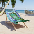 'Connecting To SubSpace' (SubSpace Collective) Retro Tech Graphic Print  Beach Towel