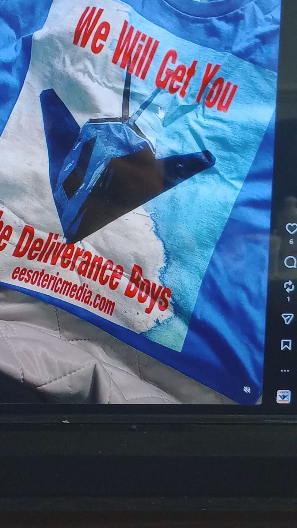 'We Will Get You'  (The Deliverance Boys) Stealth Fighter Jet Lightweight Graphic Tee